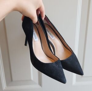 Steve Madden Black High Heel Pointed Toe 6.5 Womens